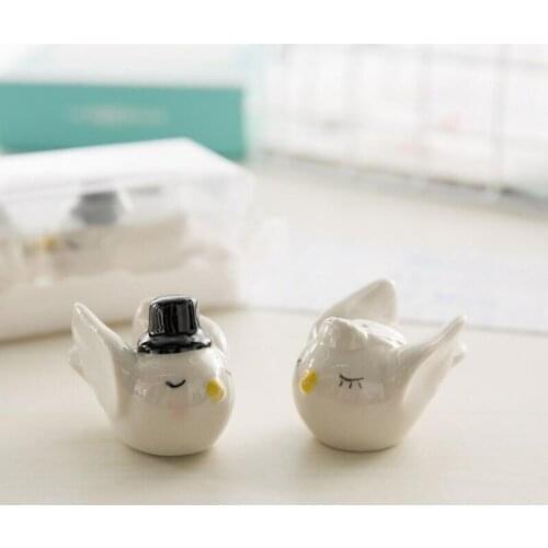 Bird Salt And Pepper Shaker Seasoning Bottle Pot For Personality Bride Groom Wedding Favors LX4387