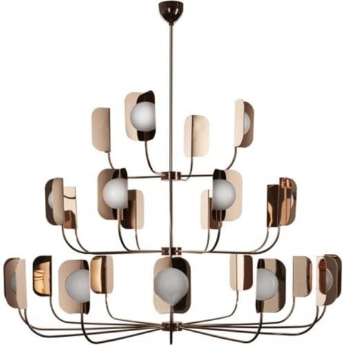 Modern Chandelier Villa Bedroom Hanging Lamps Living Room Coffee Shop Branch Type Suspension Lamps PA0746