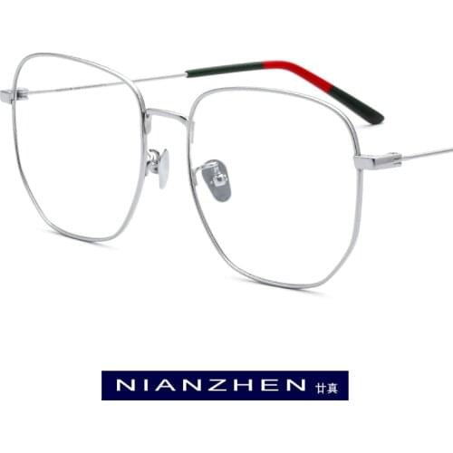 Titanium Glasses Frame Men Women Oversize Big Square Eyeglasses Frame Myopia Optical Eye Glasses for Men Spectacles Eyewear 1200