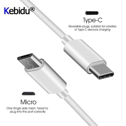 USB Type-C To Micro USB Cable Data Cable 1M For Android Micro Usb To Type-C USB-C Cables For Macbook USBC Data Cord Latest