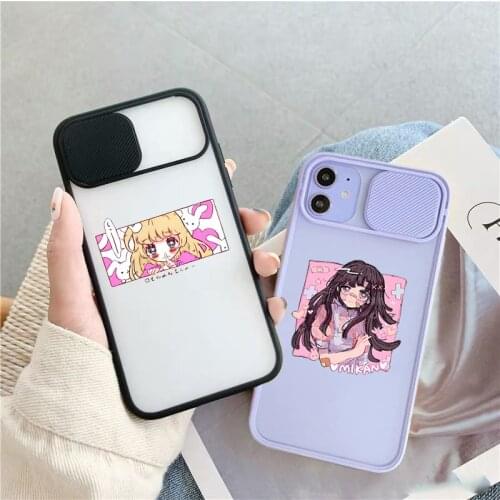 Camera Lens Protection Phone Case on For IPhone 11 12 Pro Max 8 7 6s Plus Xr XsMax X Xs SE2 Japan Cute Cartoon Sweet Girls Cover