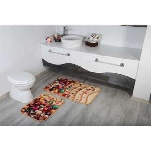 ZnDStore Bath & Toilet Rug Sets