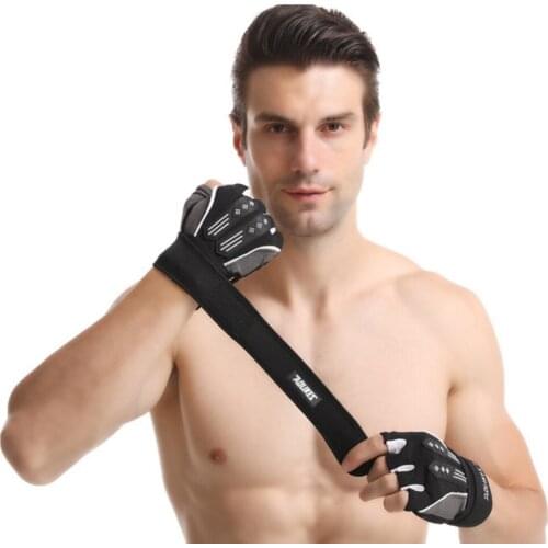 1 Pair Cycling Half Finger Gloves Protective Handwear Gym Fitness Outdoor Bike Riding Sportswear Unisex Gloves