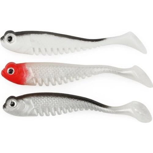 15Pcs/lot Silicone Fishing Lures Artificial Baits Wobblers Soft Lures Shad Carp Fishing Soft Baits 8cm/3.7g