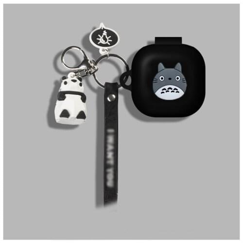 For OPPO Enco W51 TWS Wireless Bluetooth Earphone Case with keychain Panda Protect Cover For Oppo Enco W51 silicone case