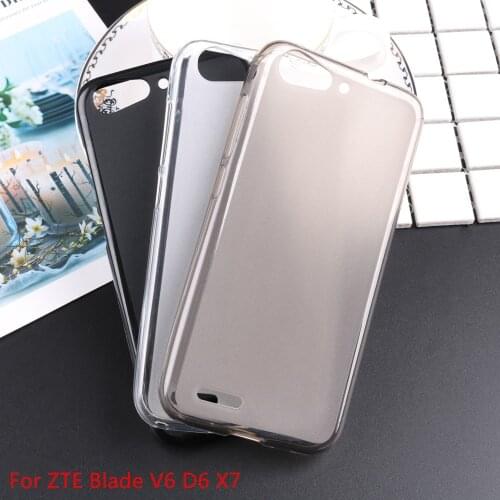 Simplicity Ultra thin Phone shell for ZTE Blade D6 X7 V6 fundas back cover case soft TPU matte pudding silicone cases