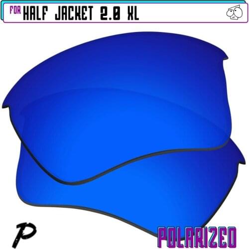 EZReplace Polarized Replacement Lenses for - Oakley Half Jacket 2.0 XL Sunglasses - Navy P