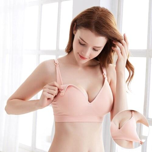 Cotton Breastfeeding Bra Black Maternity Bra Nursing bra for Feeding Pregnant Women Underwear Pregnancy Clothing lingerie