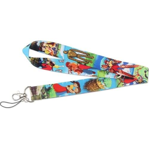 J1585 Cute Cartoon Neck Strap Lanyard for keys ID Card Gym Mobile Phone Straps USB badge holder DIY Hang Rope