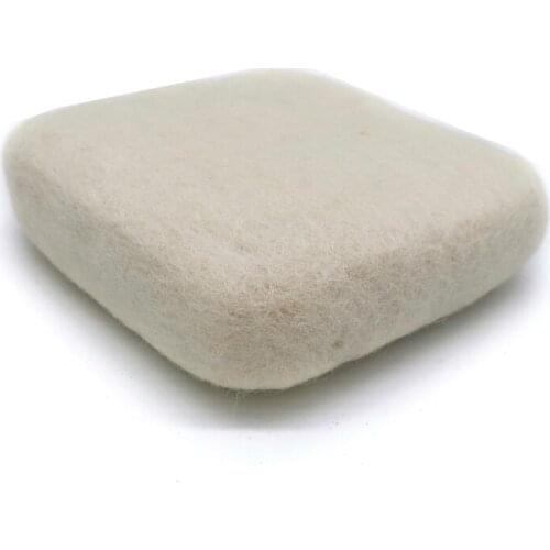 Needle Felting Mat Woolen Felting Mat for Needle Felting Kit Handmade by Artist Felt Wool Pad Needle Felting Pad 15x15x5cm White