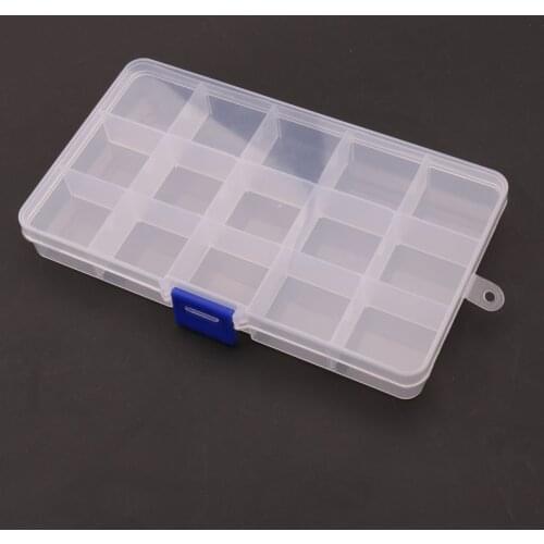15 Grids Guitar Finger Picks Set Clear Case to Store Guitar Picks Storage Box