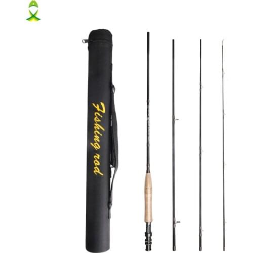 JSHANMEI 3/4/5/6WT Fly Rod Carbon Fiber Fast Action Fly Fishing Rod With rod case for fishing