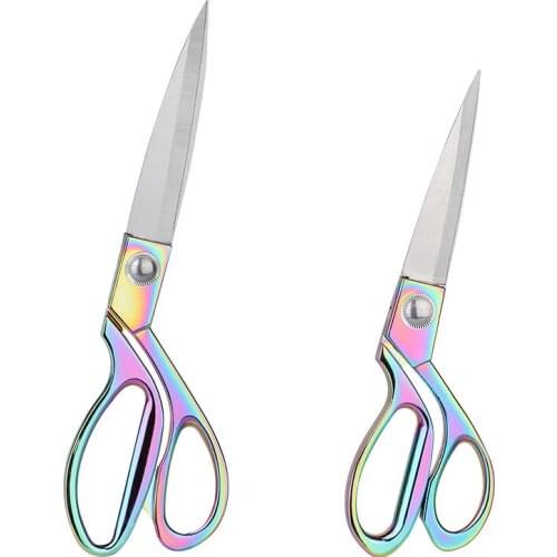 SHWAKK Multifunctional Tailor Sewing Scissors Stainless Steel Clothing Scissors DIY Embroidery Craft Sewing Needlework Tool