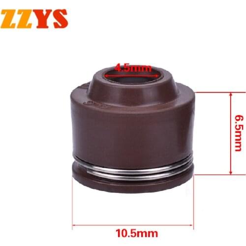 8pc 4.5mm Motorcycle Valve Oil Seal Intake & Exhaust For Honda VFR400 NC30 VFR30 VFR 400 For Yamaha FZ400 FZR400 1WG FZ FZR 400