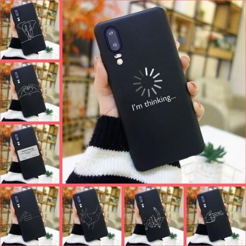 Silicone Phone Case For Huawei P8 P9 P10 P20 Lite 2017 Couple Heart Soft Back Cover For Huawei P9 P10 P Smart Plus P20 Lite Pro