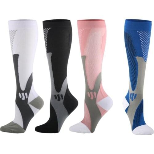 Outdoor Running Sports Breathable Nurses Compression Calf High Socks Stocking High Socks Stocking