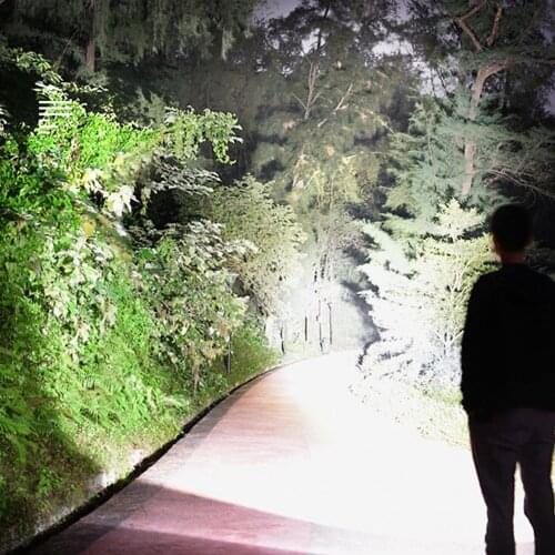 LED Rechargeable Flashlight USB Long-Range Multi-function Waterproof Outdoor Camping Powerful Retractable Tactical Flashlight