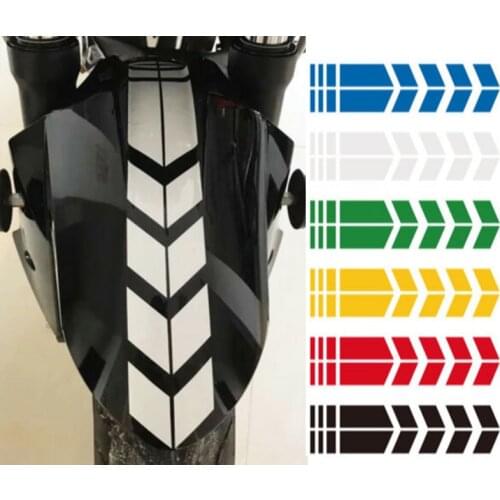 Motorcycle Stripe Arrow Reflective Stickers Safety Warning Fender Paste Waterproof Oilproof Tape Decal