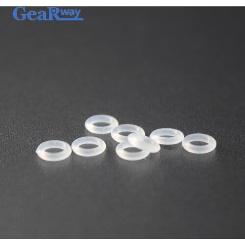 Transparent Silicon O Ring Seals 1mm CS Food Grade Silicone O Ring 4/5/6/7/8/11/11.5/12mm OD VMQ O Ring Gasket