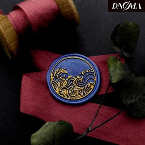 Waves Stamp / Wedding Wax Seal Stamp / Sealing Wax Stamp