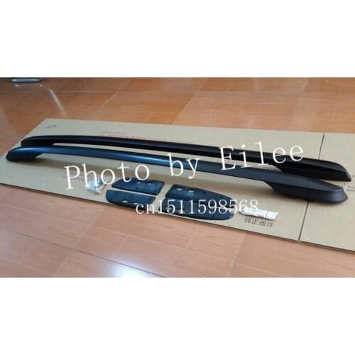 High quality FIT FOR OEM aluminium Toyota RAV4 2013 2014 2015 Black baggage luggage roof rack bar cross bar