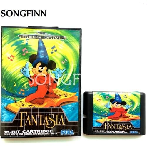 16 bit MD Memory Card With Box for Sega Mega Drive for Genesis Megadrive - Fantasia