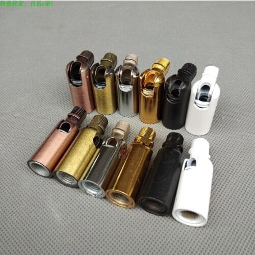 2pcs/lot M10 Tooth Universal Head 180 Degrees Rotation Bolts 10MM Male/Female Tooth Tube for DIY Wall Lamp/Corridor/Porch/Bar