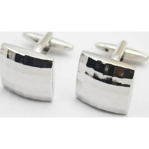 316L Stainless Steel Square Vintage Mens Present Grid Laser Cuff Links High Quality Wedding Abotoaduras