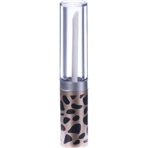 5ML Leopard Personality Lip Glaze Tube Plastic Clear Lipstick Tube DIY Manual Lips Oil Bottle Tools High Sales