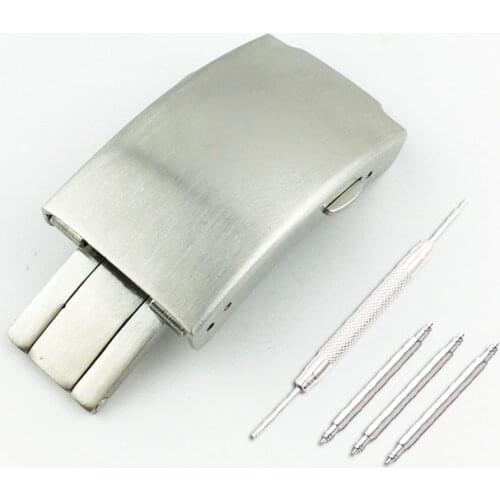 Watch accessories parts for Tissot T17 T014 T055 T461 buckle double press stainless steel with 19mm steel buckle