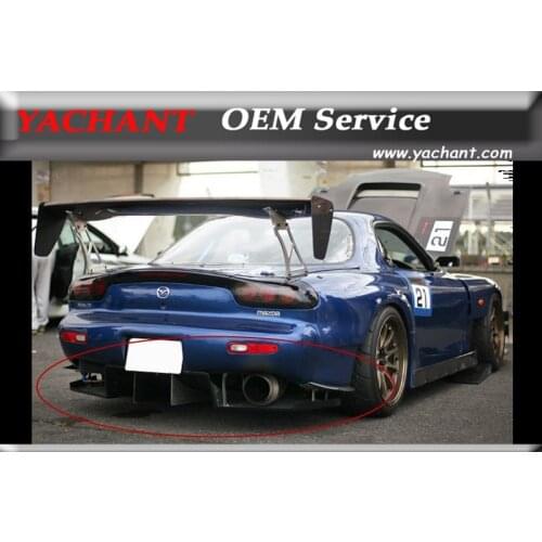 Car-Styling Fiber Glass FRP Bumper Diffuser Fit For 1992-1997 RX7 FD3S Garage Kagotani Rear Style Rear Diffuser With Fitting Kit