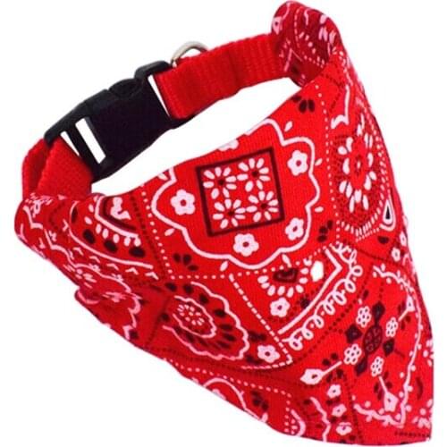 Dog Bandanas Bibs Large Pet Scarf Adjustable Pet Cotton Plaid Washable Bow Tie Collar Cat Dog Scarf Big Dog Accessories Kerchief
