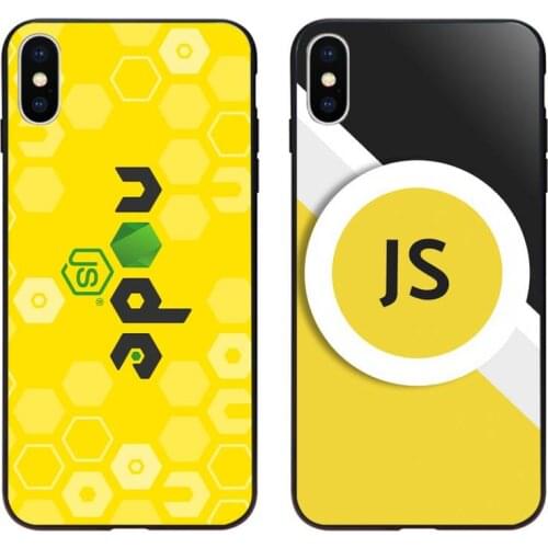 YJZFDYRM NodeJS JavaScript Phone Case for iPhone 11 pro XS MAX 8 7 6 6S Plus X 5S SE 2020 XR case