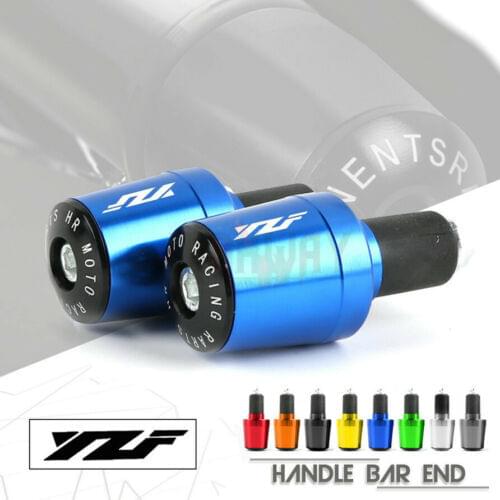 CNC 22MM Motorcycle Handlebar Grips Accessories Handle Bar Cap End Plugs For YAMAHA R6S YZF R6 YZF-R1