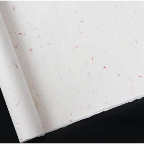 70*140cm Rice Paper Papel Arroz Chinese Calligraphy Painting Half-Ripe Xuan Zhi Packaging Decoration Red Flower Tea Xuan Paper