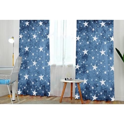Bebişim Star Pattern 140x200 cm BH1382 Backdrop Curtain