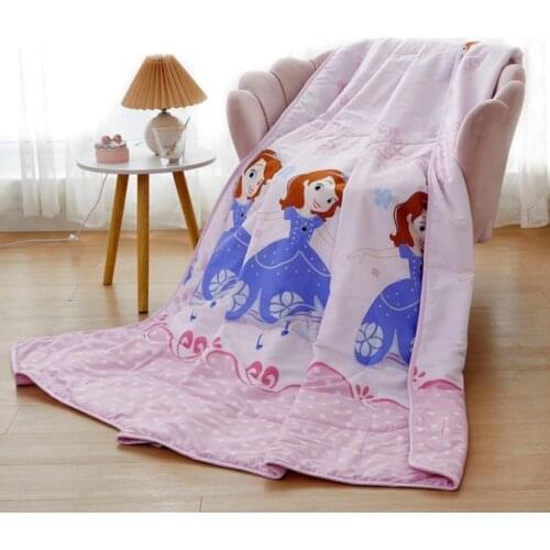 Disney Princess Sofia Summer Quilt Twin King Frozen Thin Duvets for Kid Single Coverlets Bed Girls Boys 59*79 inch 3D Print