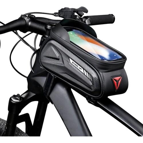 Rainproof MTB Bicycle Bag Cycling Frame Front Top Tube Touchscreen Phone Bag Reflective Phone Case Bike Accessories
