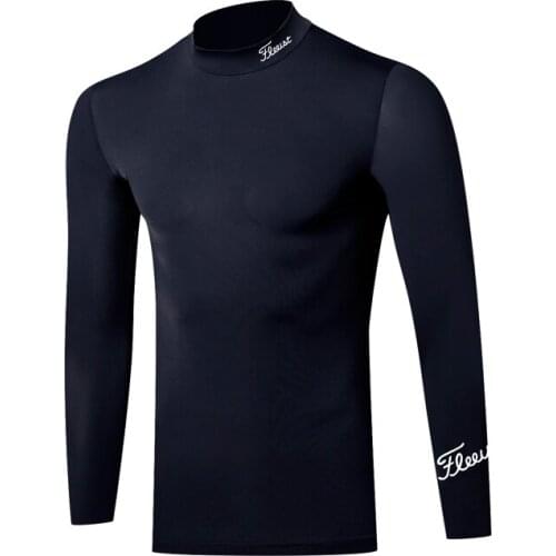 Golf Wear Mens Golf T-shirt Sports Ice Silk Long Sleeve Shirts Dry Breathable Polo-shirt for Men Golf Shirts