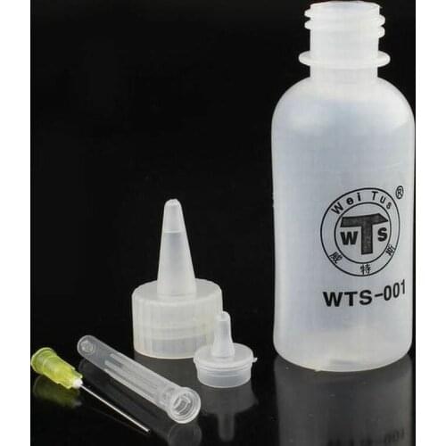 50ml Needle Tip Plastic Rosin Bottle Cleaning Liquid Flux Alcohol Oil Dispenser Plastic Hand Bottle Cleaner DIY Repair