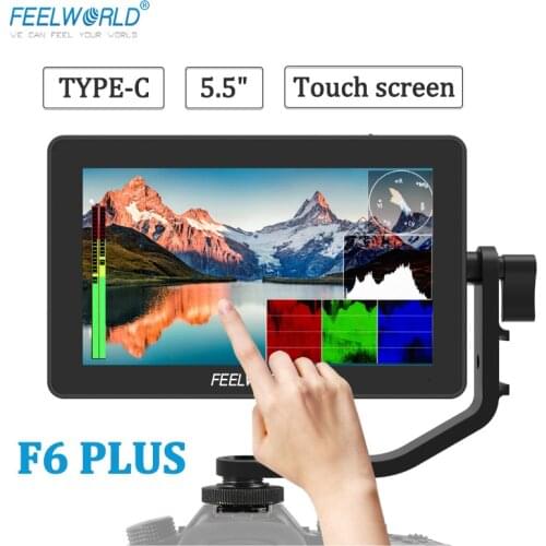 FEELWORLD F6 PLUS 5.5 Inch IPS 3D LUT Touch Screen 4K HDMI Monitor Full HD 1920x1080 DSLR Camera Field Monitor for Canon Nikon