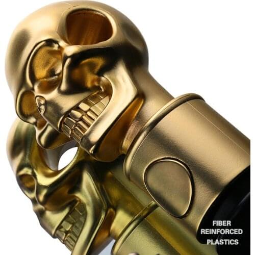 Fully Automatic Umbrella Skull Black Windproof Luxury Women Men Big Gold Sun Folding Umbrella Uv Protection Gentleman Gift Y6S