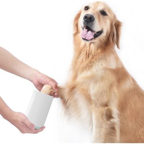 Portable Silicone Pet Foot Washer Cup Outdoor pet dog paw cleaner cup one click manual quick feet wash cleaner For Dirty Cat paw