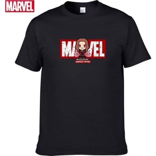 Marvel The Avengers Scarlet Witch T-shirt Comfortable 100% cotton Fashion clothes for teens anime t shirt Summer Tops #129