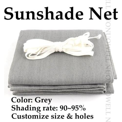 90% UV Block Grey Shade Sail Swimming Pool/Garden/Car Parking Patio Canopy Shade Net Plants Cover Balcony Screen Zon Doek