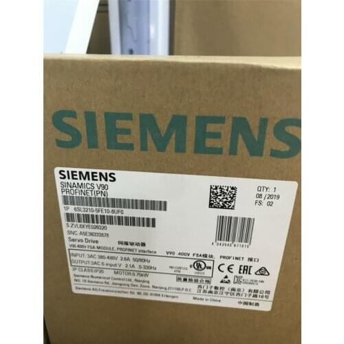 1PC New Siemens 6SL3210-5FE10-8UF0 6SL3 210-5FE10-8UF0 SINAMICS V90 Servo Drive