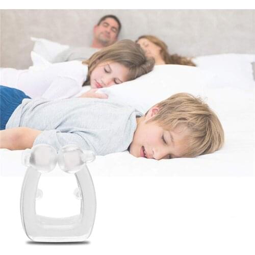 Silicone Magnetic Anti Snore Stop Snoring Nose Clip Sleep Tray Sleeping Aid Apnea Guard Night Device with Case