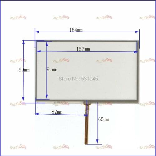 ZhiYuSun New 7 inch TOUCH Screen panels 164mm*99mm for GPS or commercial use post 164*99 on AT070TN90 /AT070TN92display