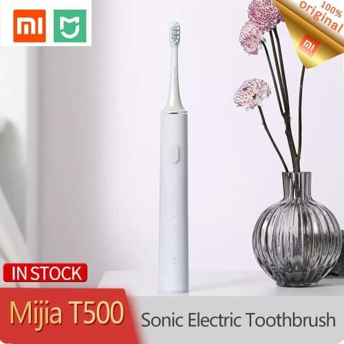 Xiaomi MIJIA T500 / T300 Sonic Electric Toothbrush Cordless USB Rechargeable Toothbrush Teeth Whitening Smart Ultrasonic Brush