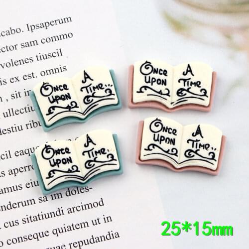 10pcs Resin kawaii cabochon once upon a time Fairy tale book charms pendant diy jewelry making for bracelet earrings necklace
